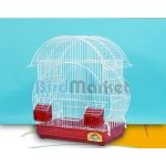 Κλουβι Στρογγυλο ΑΑ Λευκο